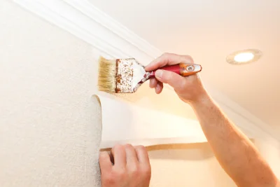 Pose de papier peint à Ferran — revêtements muraux et toiles de verre